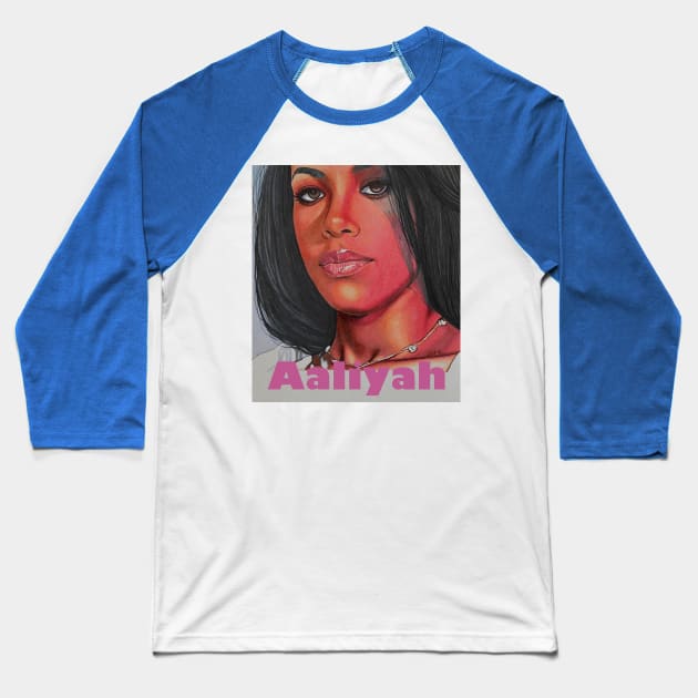 Baby Girl, better known as Aaliyah Baseball T-Shirt by SeanLottArt
